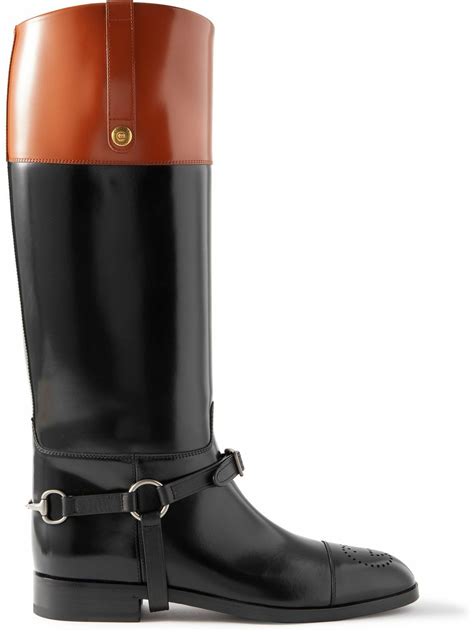 gucci biker boots|authentic gucci riding boots.